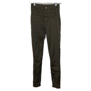 Refuge High Rise Green Skinny Jeans